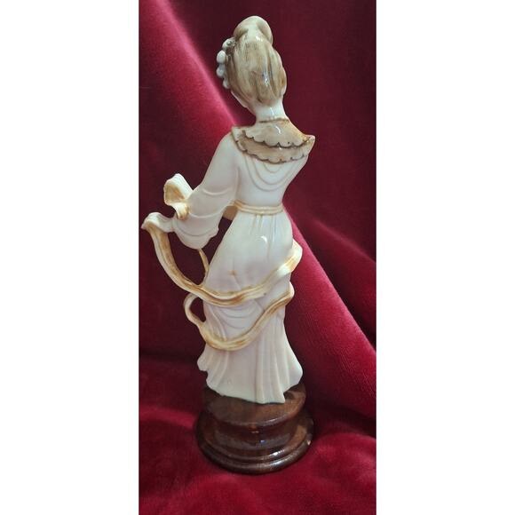 Alabastros Martisa Sl- 11" Alabaster Carved Guanyin Statue- Age Unknown- Spain - Picture 4 of 8